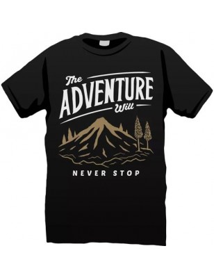 T-shirt motif Adventure - Noir