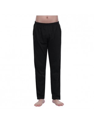 Pantalon Pyjama Noir Homme Coton